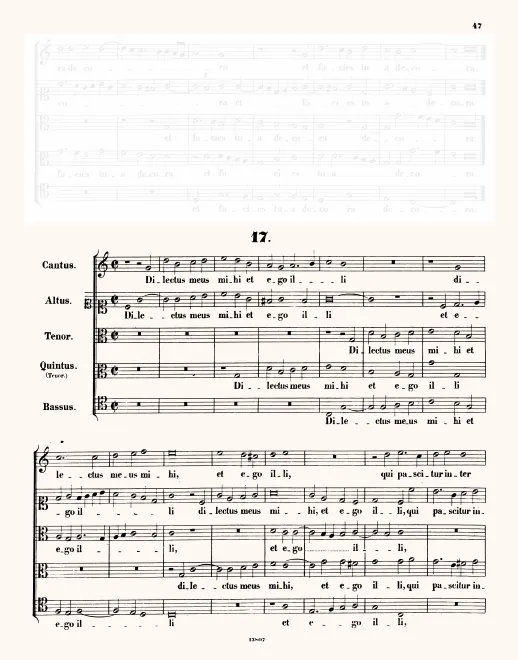 First page of Dilectus meus mihi
