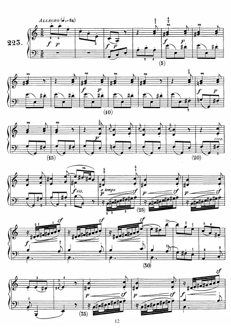 First page of Keyboard Sonata in A minor