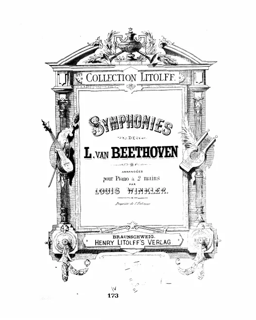 First page of Symphonies pour Piano