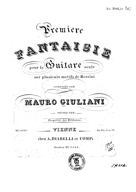 First page of Rossiniana No.4