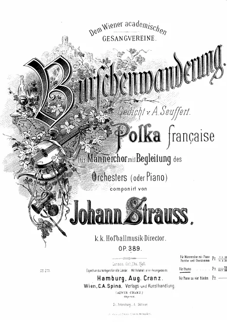 First page of Burschenwanderung