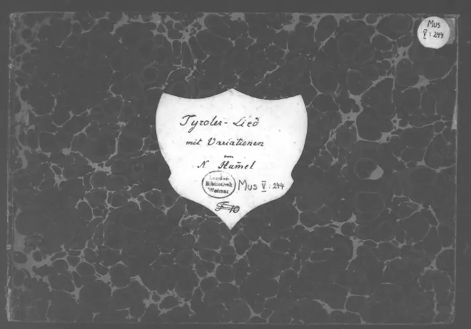First page of Tyroler-Lied mit variationen 4 hands
