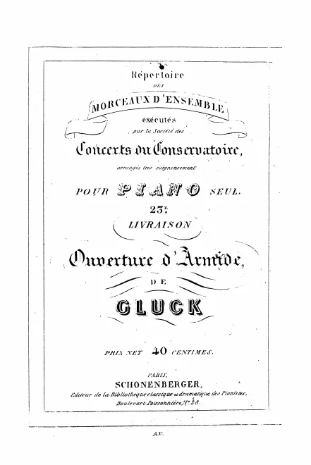 First page of Armide