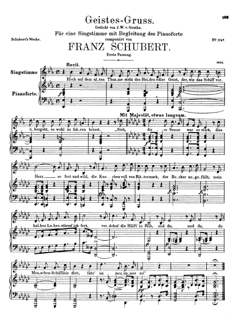 First page of Geistes-Gruss