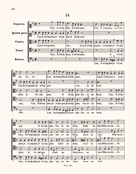 First page of Las, je n'iray plus