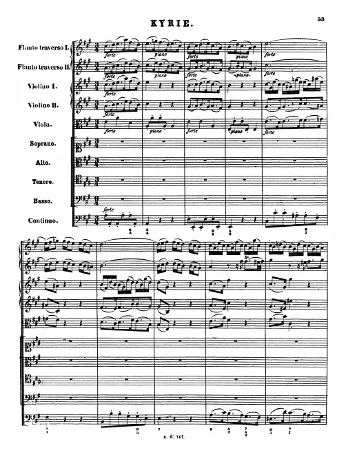 First page of Missa