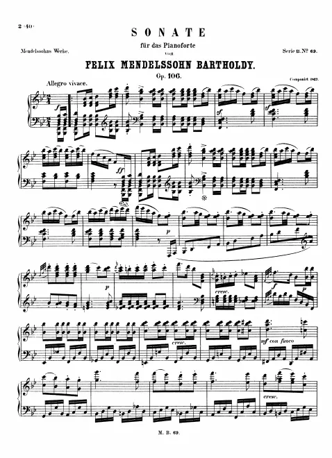 First page of Piano Sonata No.3
