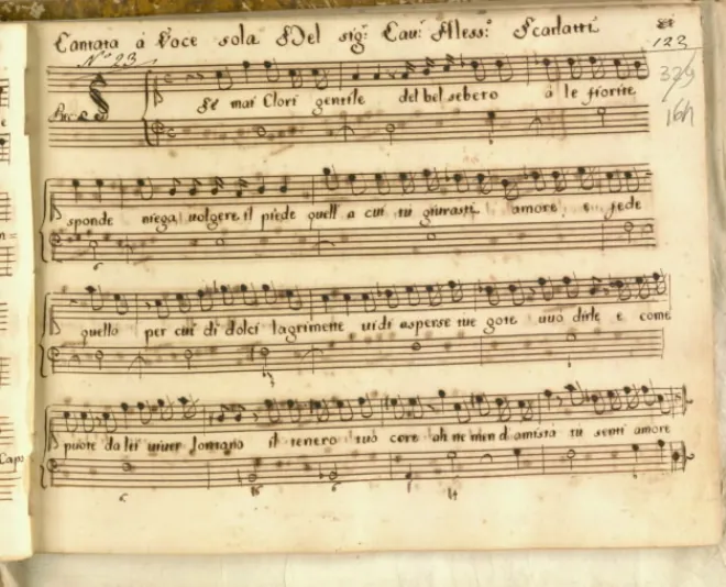 First page of Se mai Clori gentile