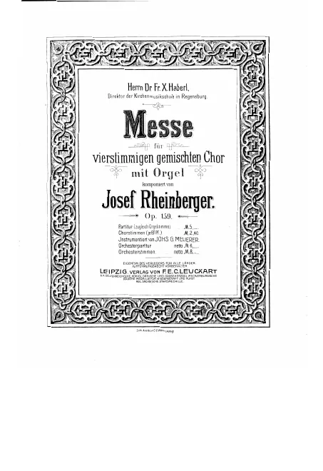 First page of Mass in F minor