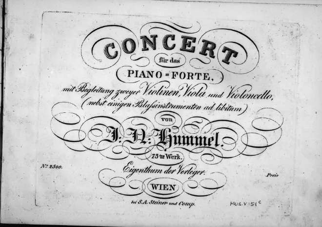 First page of Piano Concerto No.1 in G major