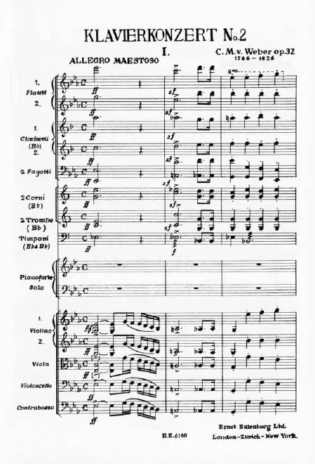 First page of Piano Concerto No.2