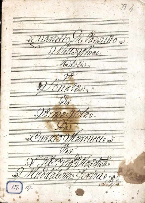 First page of Nina, ossia la pazza per amore
