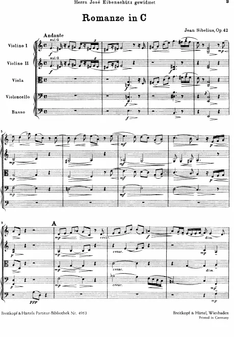 First page of Romance