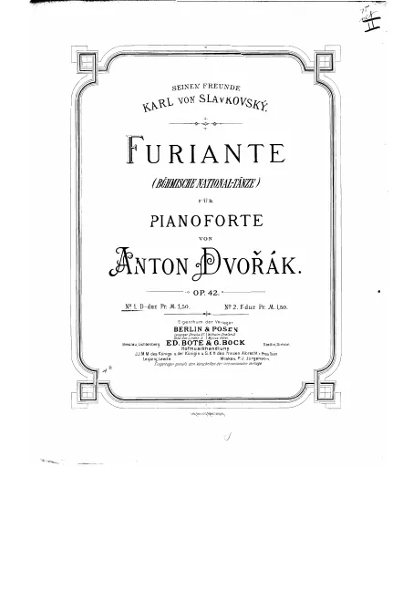 First page of Furiants