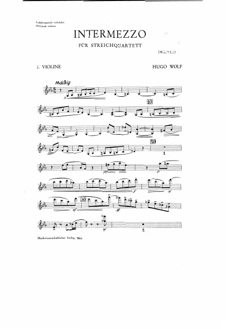First page of Intermezzo