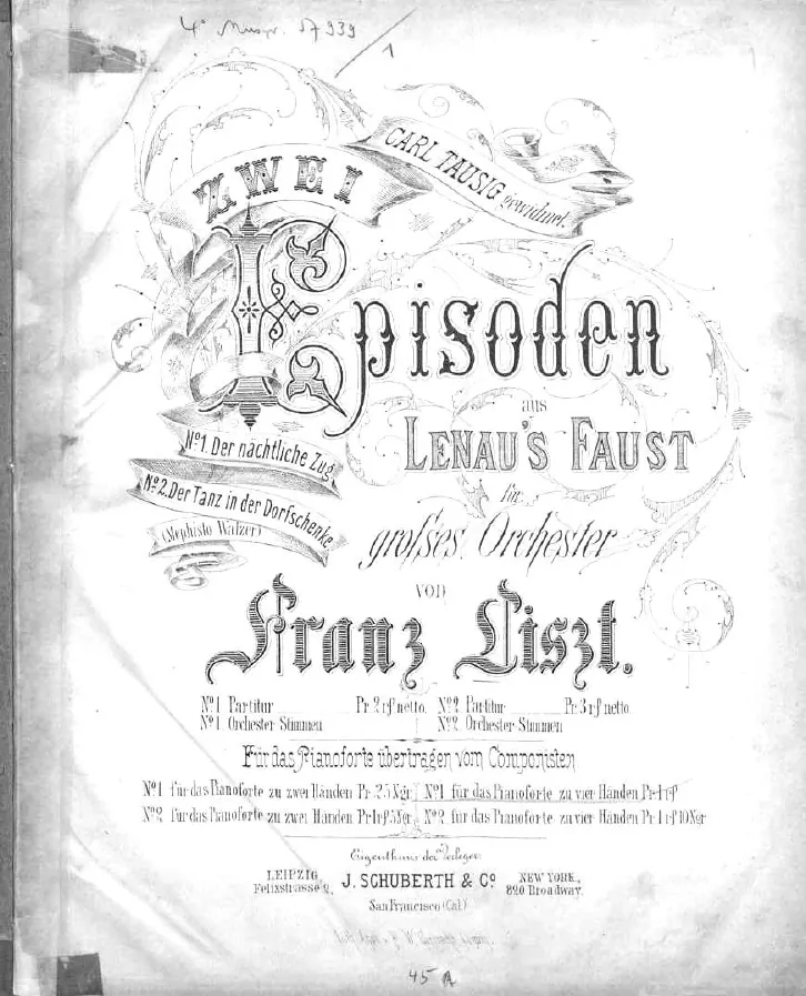 First page of 2 Episoden aus Lenau's Faust