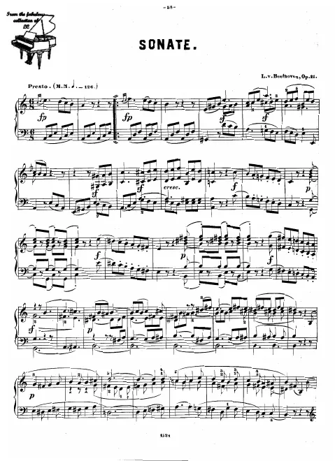 First page of Violin Sonata No.4 in A minor