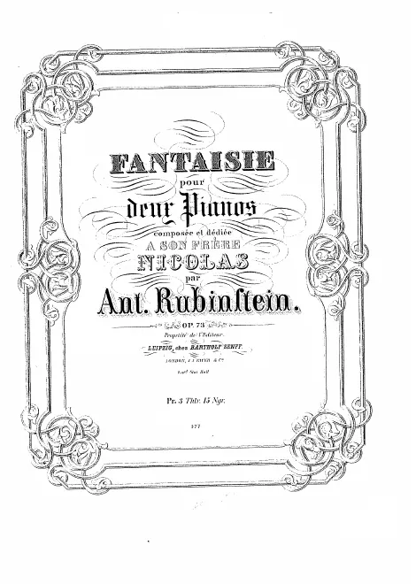 First page of Fantaisie