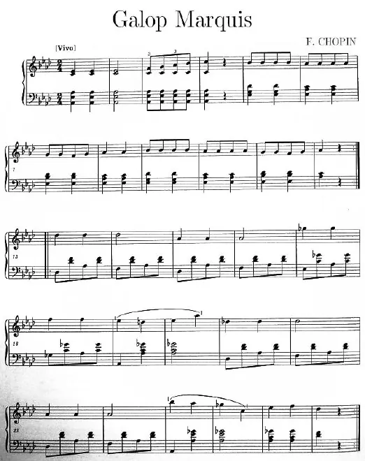 First page of Gallop marquis