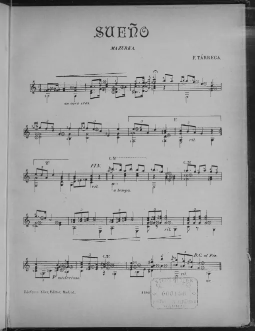 First page of Sueño