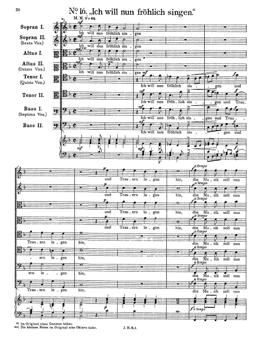 First page of Ich will nun frölich singen