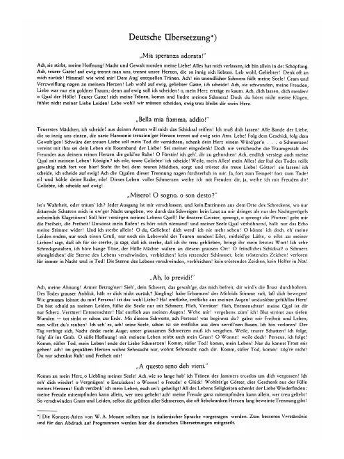 First page of Concert Arias