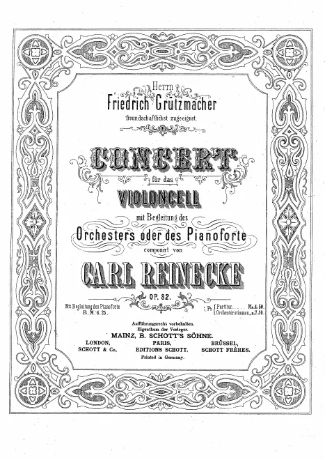 First page of Cello Concerto
