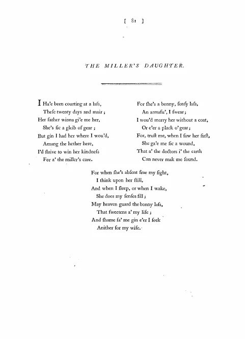 First page of The Miller's Daughter, Hob.XXXIa:80