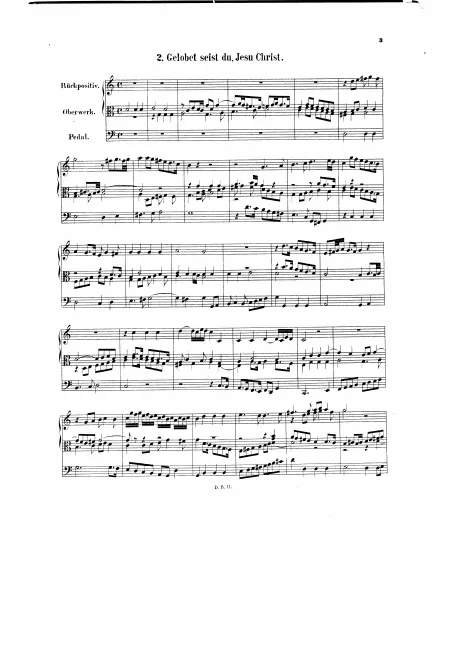 First page of Gelobet seist du, Jesu Christ