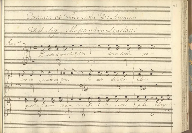 First page of Quest'è il giardin felice