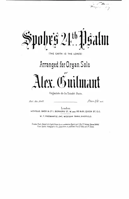 First page of Psalm XXIV