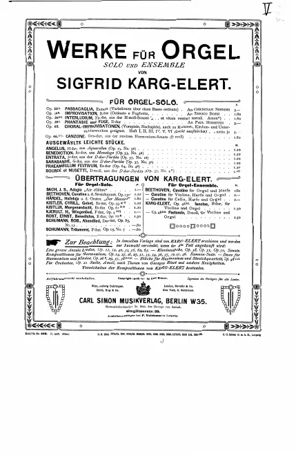 First page of Harmonium Sonata No.2