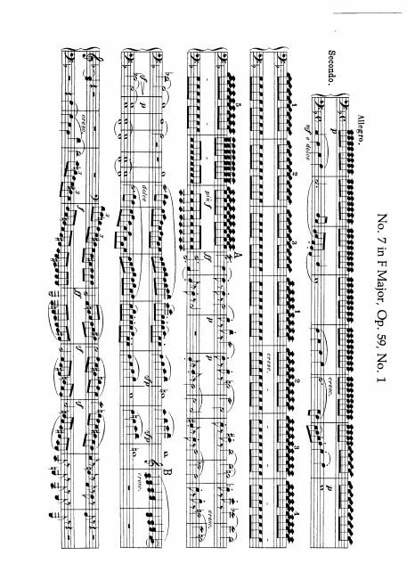 First page of String Quartet No.7