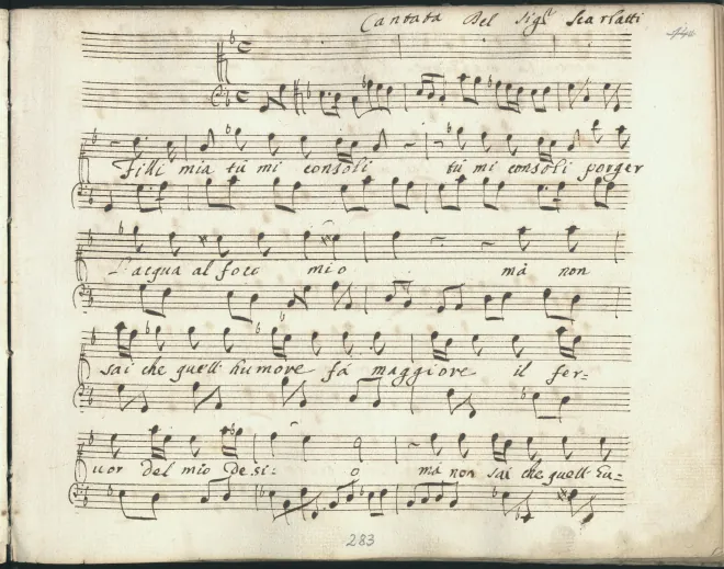 First page of Filli mia tu mi consoli