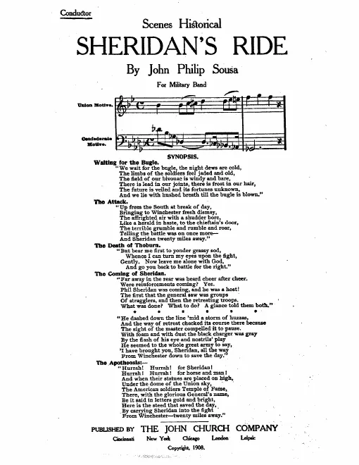 First page of Sheridan's Ride
