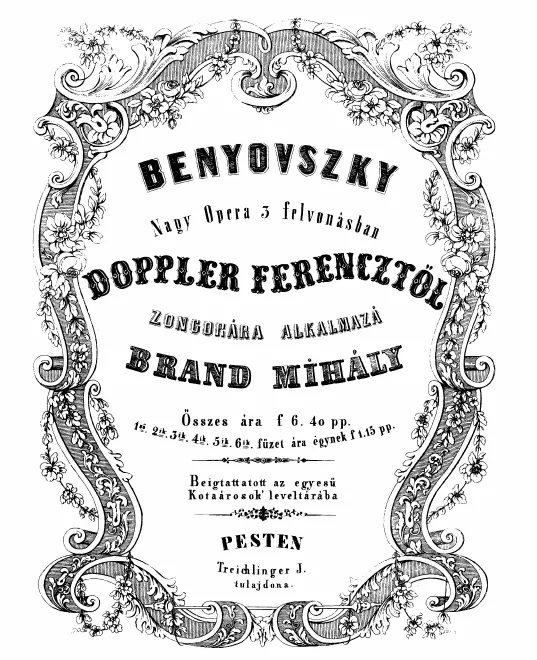 First page of Benyovszky