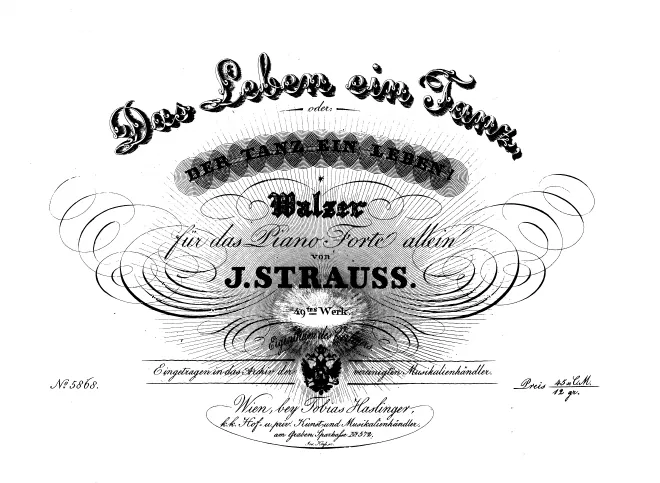 First page of Das Leben ein Tanz