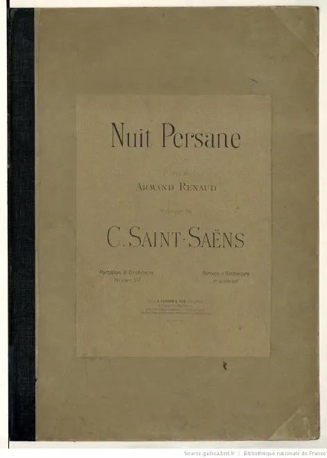 First page of Nuit persane