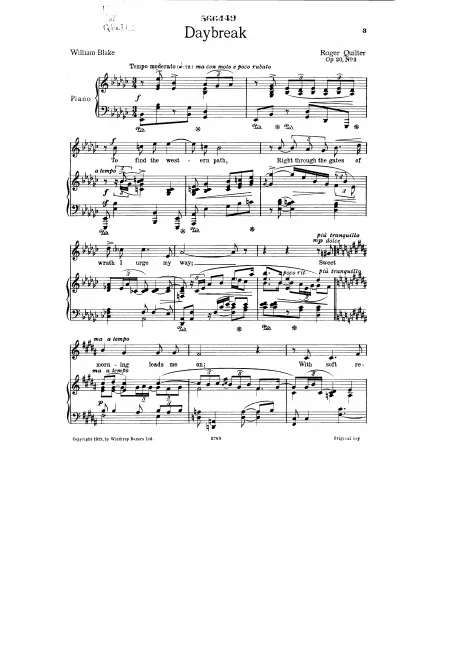First page of 3 Songs