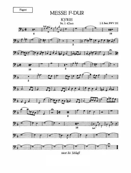 Bassoon (1/2 ad lib.)