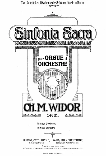First page of Sinfonia sacra
