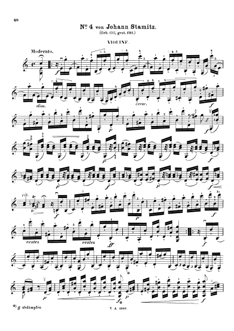 First page of Caprice in C major