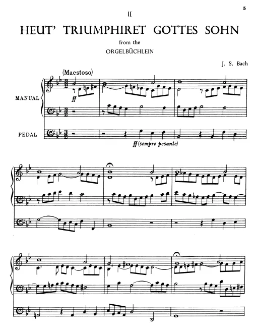 First page of Heut triumphieret Gottes Sohn