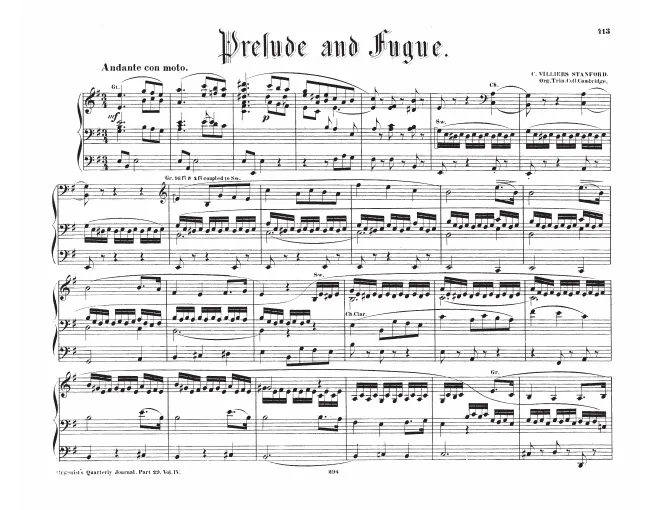 First page of Prelude and Fugue in E minor