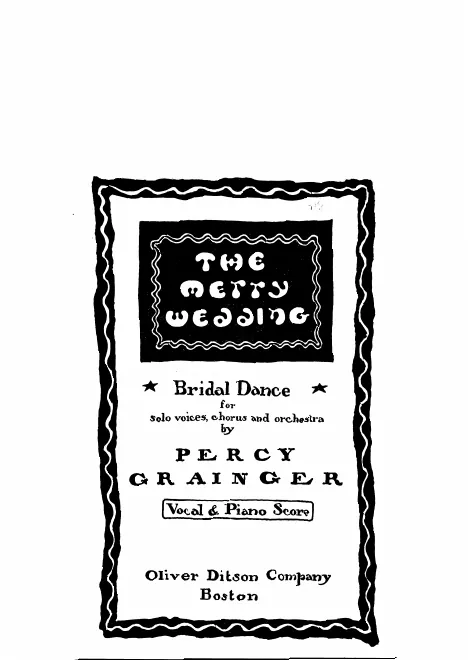 First page of The Merry Wedding