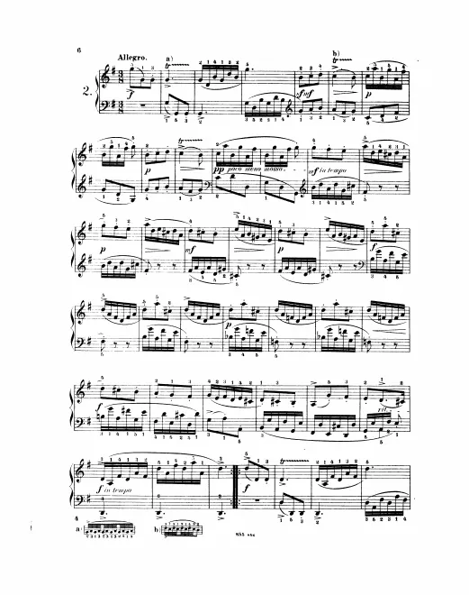 First page of Keyboard Sonata in G major