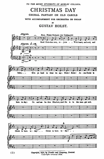 First page of Christmas Day