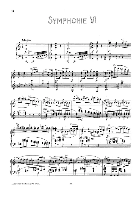First page of Symphony No.6