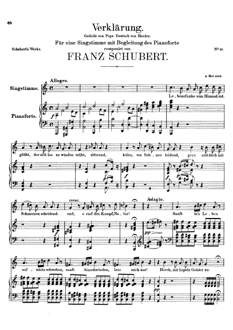 First page of Verklärung