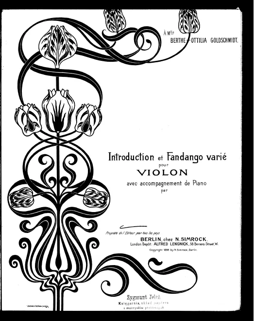 First page of Introduction et Fandango varié